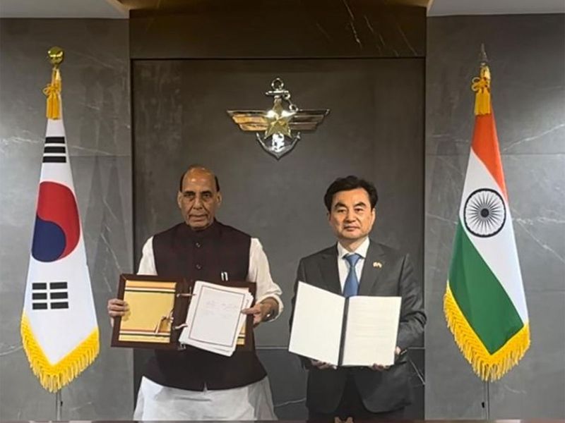 राजनाथ सिंह की सियोल यात्रा के दौरान भारत-दक्षिण कोरिया ने साइबर सुरक्षा, सूचना साझाकरण पर रणनीतिक रक्षा समझौता ज्ञापन पर मुहर लगाई