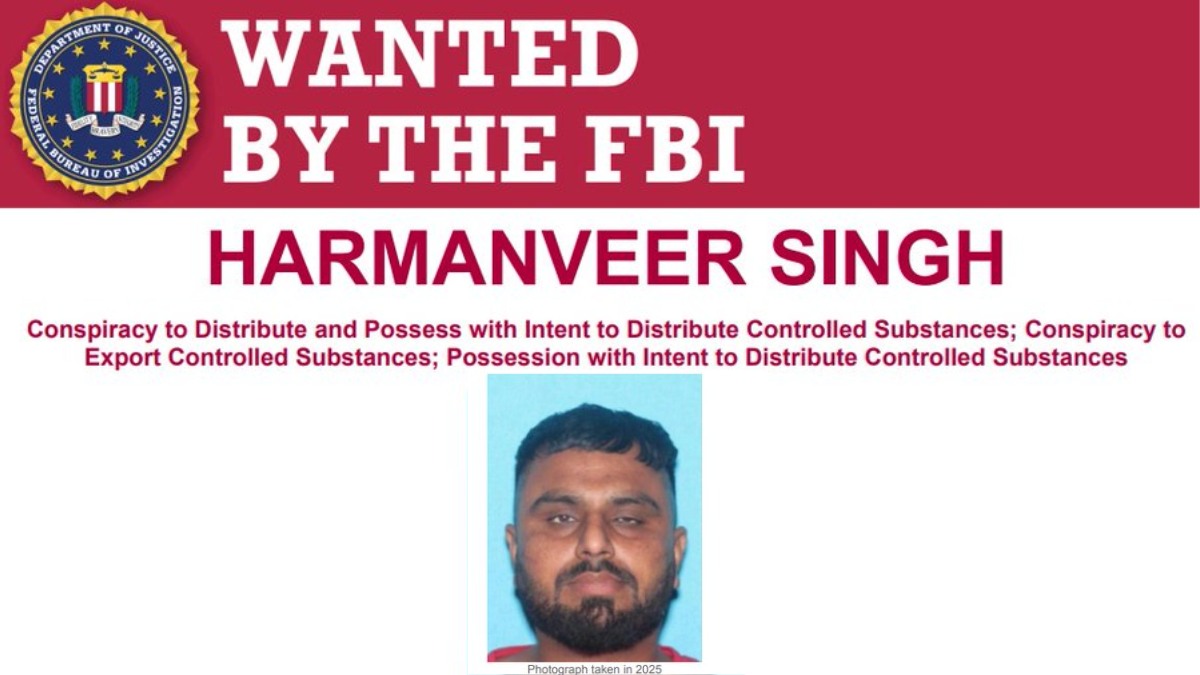 US Wanted Harmanveer Singh: भारतीय मूल के हरमनवीर सिंह कौन? जिसकी तलाश में जुटी अमेरिकी FBI | fbi wanted harmanveer singh drug trafficking case dhanda gang news hindi